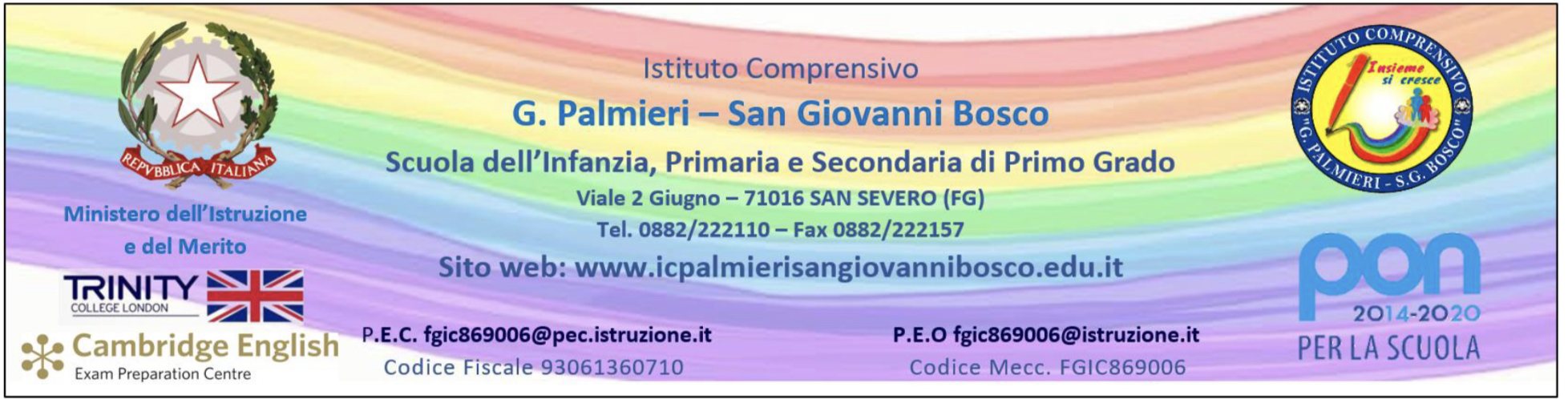 Account istituzionali per tutti gli utenti dell’I.C. “Palmieri – San Giovanni Bosco”  a.s. 2021/2022.