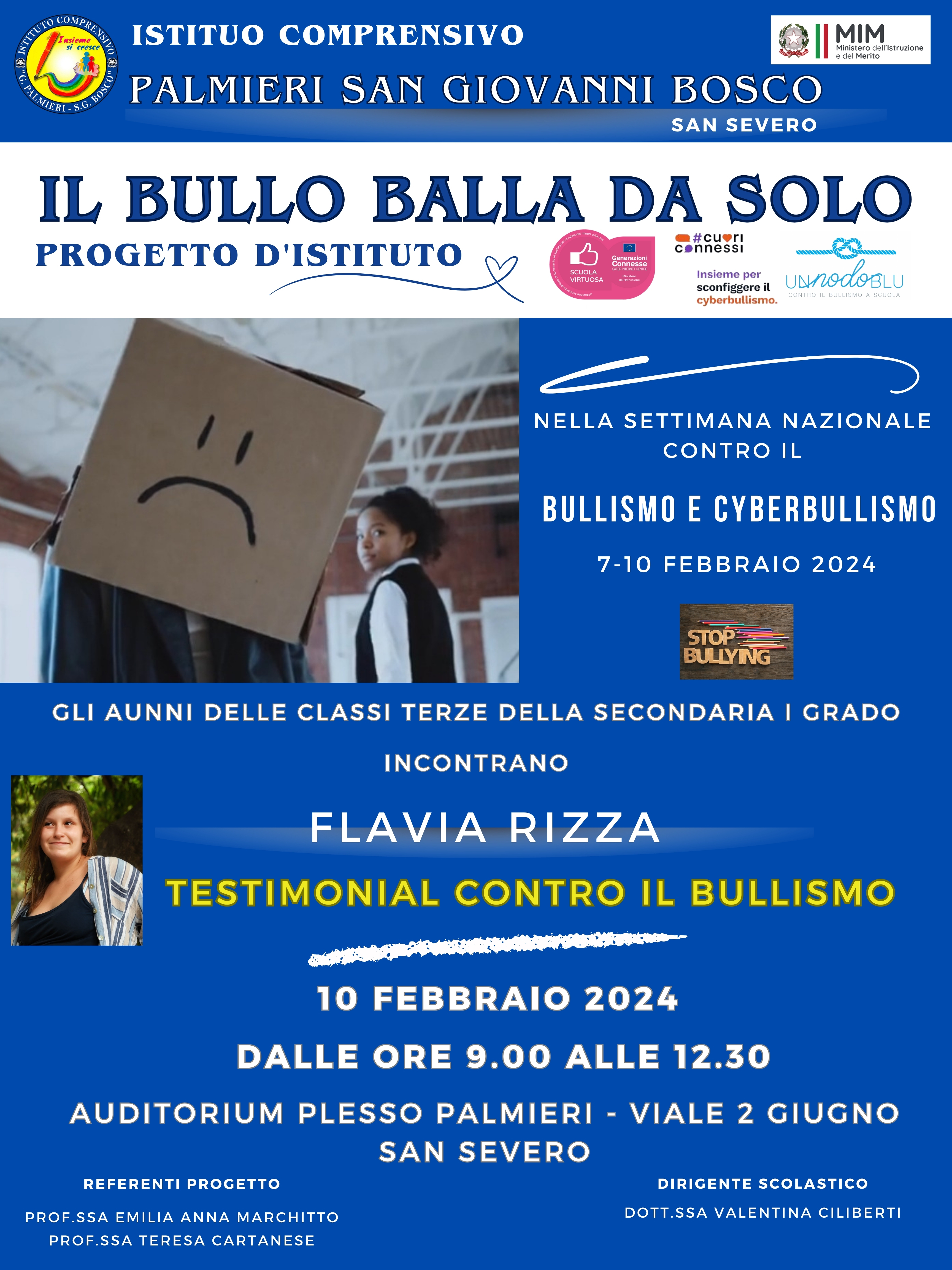 7-10 febbraio 2024 – Settimana nazionale contro il Bullismo e Cyberbullismo